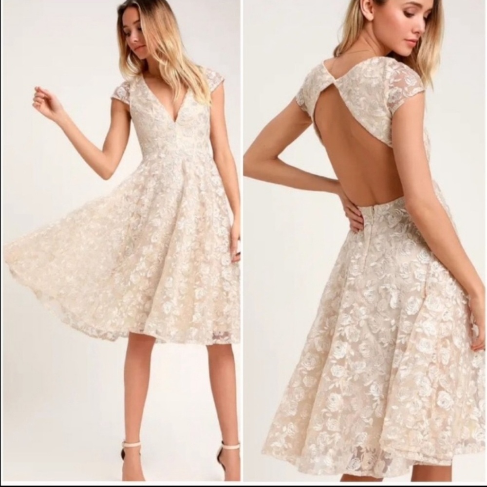 NWOT Lulu's Jacqueline Lace dress